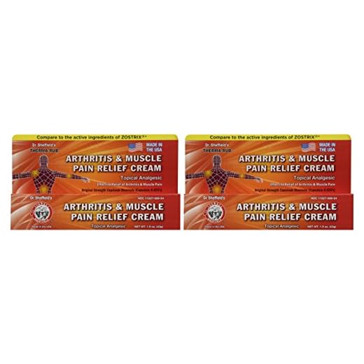 Dr. Sheffield's THERMA-RUB Arthritis and Muscle Pain Relief Cream, 1.5 oz. Tube (2-Pack)
