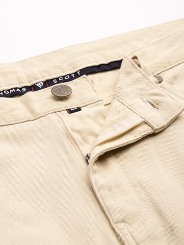 Image of Thomas Scott Men's | Smart | Plus Size | Regular Fit | 100% Cotton | Solid | 5 Pockets | Woven | Chinos | Trouser