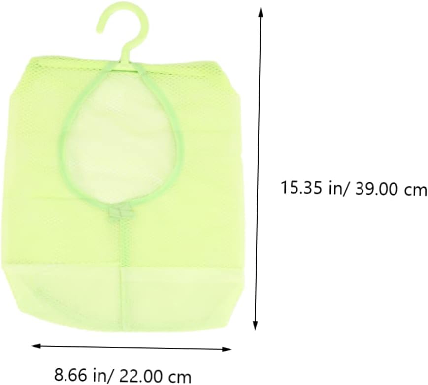 3pcs Multifunctional Mesh Bag Organizer with Hanger Versatile Storage Pouch for Bathroom Home and Kitchen Design for Clothes Clips Gadgets and Essentials image 3