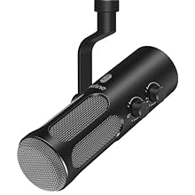 [Rounded Rich Audio] The recording studio microphone has a lower self-noise, which is crucial when capturing subtle details and maintaining a clean signal in quiet studio settings. Dynamic microphone with noise-reduction and shock-absorbing effective...