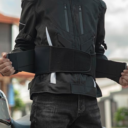 Kidney Belt Back Support Brace for Motorcycle Riding Motocross, Adjustable Motorcycle Waist Protector, Anti-Fall Professional Protective Gear Breathable Waist Protector for Men/Women