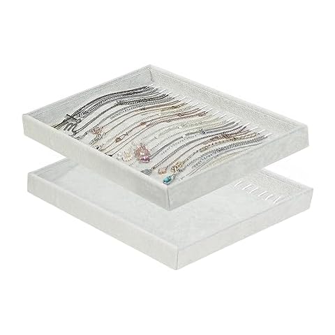 Justsoso Velvet Necklace Tray Set Cover