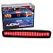 iJDMTOY Smoked Lens LED 3rd Brake Light For 2005-2009 Ford Mustang, Powered by 16 Super Bright Red LED Emitters