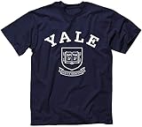 Ivysport Yale University Short-Sleeve T-Shirt, Heritage, Navy, Large