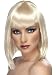 Smiffy's Women's Glam Wig Short Blunt with Fringe