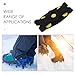 NIYANGLE Outdoor 5-Tooth Ice Cleats for Shoes, Silicone Anti-Slip Traction Spikes for Winter Walking on Ice, Snow, and Mud, Sturdy Shoe Grips for Men and Women