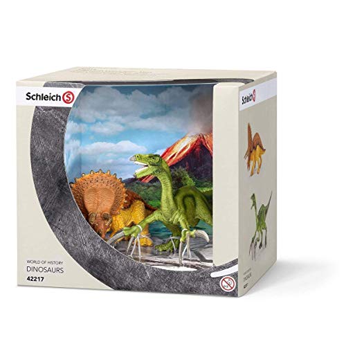 Preisvergleich Produktbild SCHLEICH 42217 Triceratops und Therizinosaurus Figur