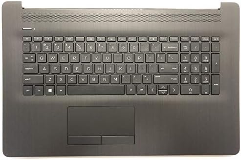 wzqrps Replacement Laptop Upper Case Palmrest Non-Backlit Keyboard Non-PTP Touchpad Assembly Part for HP 17 by/CA L22750-001 Gray