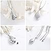 Yinplsmemory-Carved-Teardrop-Keepsake-Ashes-Necklace-Urn-Pendant-Cremation-Memorial-Jewelry Carved Teardrop Keepsake Ashes Necklace Urn Pendant Cremation Memorial Jewelry Always in my heart