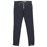 Please, Slim Fit, Damen Damen Jeans Hose Stretchdenim Blue Bloccato Small [20103]