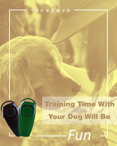 TODREMOU Hundepfeife Rütter Rückruf-Hundepfeifen Hochfrequenz Klicker Hundeklicker Set Clicker Hundetraining Clickertraining