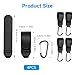 4PCS Universal Baby Stroller Hooks Clips for Hanging Bags and Shopping, Convenient Stroller Carabiner Clip Perfect for Uppababy, Babyzen Yoyo, Britax, Bugaboo, Bob, Buggy, Shopping Cart(Black)