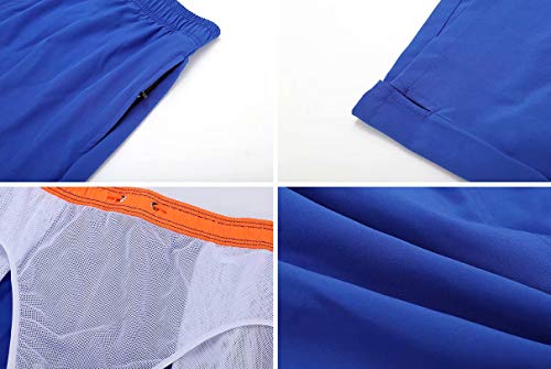Image of Tyhengta Men's Swim Trunks Quick Dry Beach Shorts with Zipper Pockets and Mesh Lining
