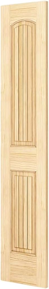 Kimberly Bay 2-Panel Door, Interior Door Slab, Solid Pine, Arch Top, V-Grooves (18x80)