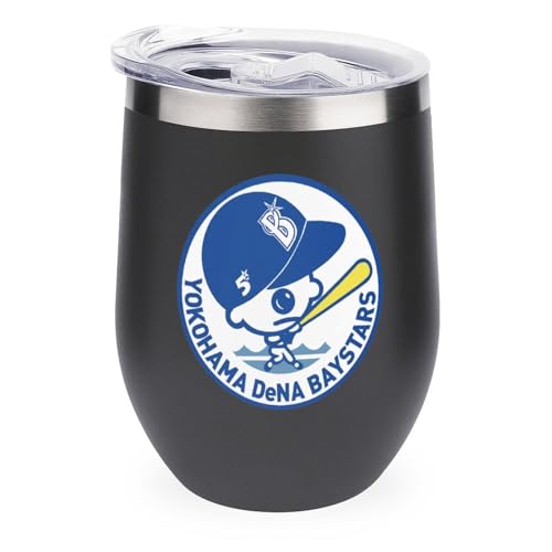 ワインタンブラー 横浜ベイスターズ 野球応援 卵殻カップ タンブラー 350ml U字型 コーヒーカップ 蓋付き ステンレス製 魔法瓶 保冷 保温 水筒 直飲み 応援グッズ プレゼント
