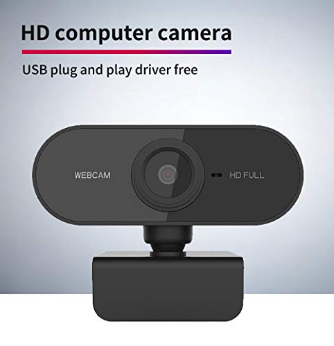 Webcam 1080P com microfone e capa de privacidade, câmera USB para webcam, webcam de streaming HD par