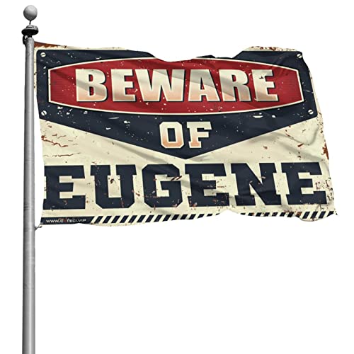 Drapeaux de dortoir amusants Beware of Eugene Abipuir 152x244 cm