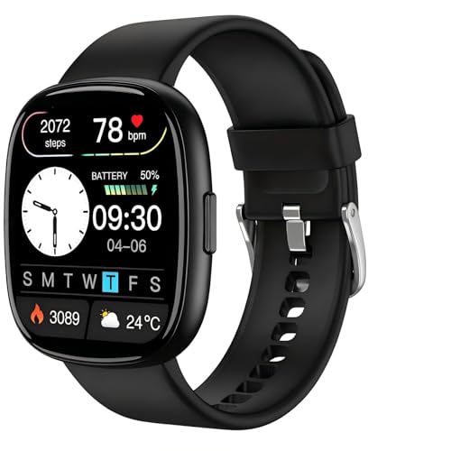 EURANS Smart Watch with Bluetooth Call, 1.83'' HD Fitness Tracker for Men Women, IP68 Waterproof Swimming Watch with 120+ Sport Modes, 7-Day Battery Life, Heart Rate Sleep Monitor