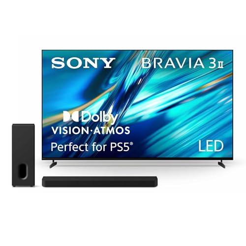 Image of Sony BRAVIA 3 II 75-Inch 4K Ultra HD LED Smart TV (K-75XR30M2) with BRAVIA Theater Bar 7 9-Speaker Soundbar and Included BRAVIA Theater Sub 7 Wireless Subwoofer (HT-AP710) Bundle