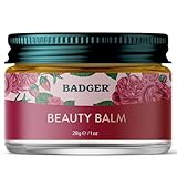 Badger Damascus Rose Beauty Balm - 1 oz Glass Jar