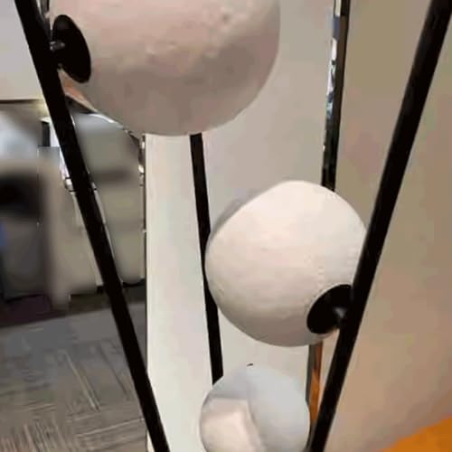 Lámpara de estar de hierro y plástico con un cómodo interruptor de pie para salón 5