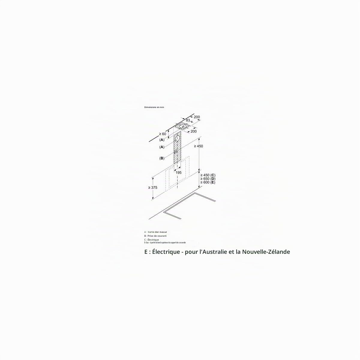 Siemens LC65KDK20 iQ100 Hotte aspirante murale 60 cm de large, niveau intensif, éclairage LED, touchControl, filtre à graisse métallique, blanc