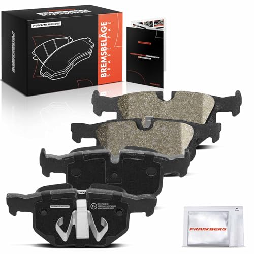 Frankberg Bremsbelagsatz inkl. 4x Bremsbeläge Hinten Kompatibel mit 3er Touring E91 3er E90 3er Coupe E92 3er Cabriolet E93 X1 E84 Replace# 34212288895,34121288895