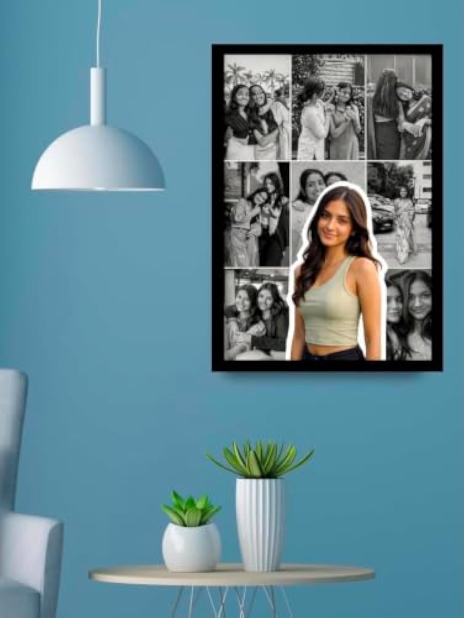 Personalized Photo Collage Frame, Multi Photo Memory Frame