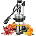 Cast Iron Citrus Juicer, Manual Hand Press Orange Juicer Machine, Commercial Grade Manual juicers for Lemon,Citrus Squeezer (Black)