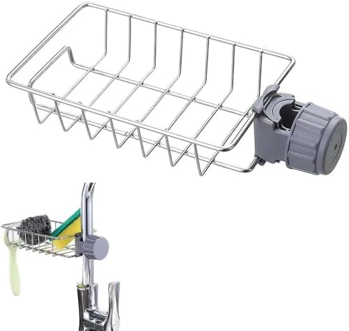 LONIN Stainless Steel Kitchen Sink Organizer Caddy – Over Faucet ...