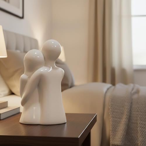 Image of CraftVatika Hugging Couple Showpiece, Modern Home Decoration Items for Living Room, Gift for Anniversary,Valentine,Wedding, Mens Women,Table Top Decoration Items for Bedroom, Drawing Room