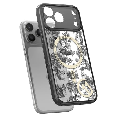 Image of Spigen Ultra Hybrid MagFit Back Cover Case for iPhone 17 Pro Max, c11 Collection, MagSafe Compatible, Camera Control Covered, 3D Effect with Hexa-Layer Print - PC+TPU | Nocturne