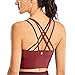 Produktbild CRZ YOGA Damen Sport Yoga BH Longline - Große Brüste,Ohne Bügel, Gekreuzt Rücken Sport Bra Savanne M
