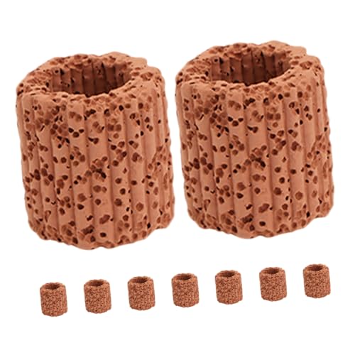 BESPORTBLE 9 Anillos De Cerámica para Sujetar Plantas De Acuario, Accesorios para Pecera, Anillo De Cerámica para Fijar Plantas.