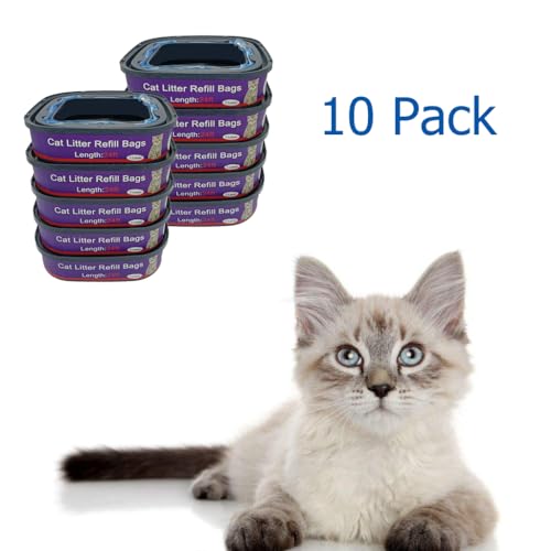 Cartuchos de recarga de areia para gatos compatíveis com pacotes Genie Cat Litter Standard,Plus e XL