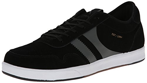 Globe Men's Encore Zone Skateboard Shoe, Black/White, 8 M US