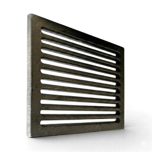 LUNA WAY CAST IRON - Grille en Fonte pour Cendres | Résistante aux Hautes Températures | Compatible Cheminée et Poêles | Grille de Ventilation Fonte, Gris,...