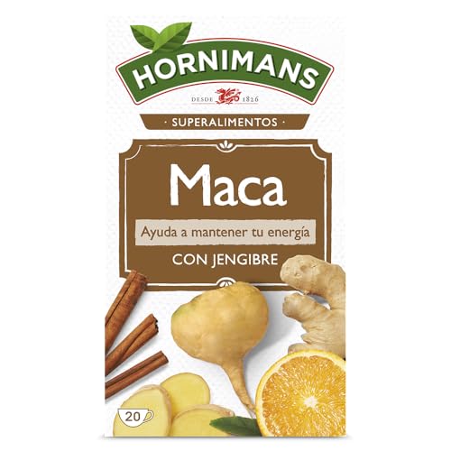 Hornimans Infusión de Maca con Jengibre 100% Natural | 20 bolsitas | Sin Teína - imagen 3