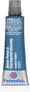 Permatex 22071 Water Pump and Thermostat RTV Silicone Gasket, 0.5 oz., 0.5 Ounce , blue