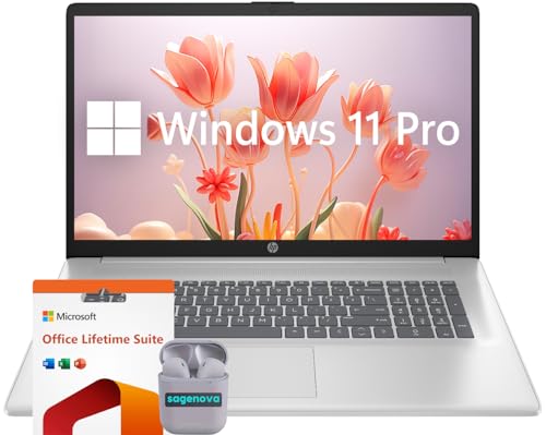 HP 17.3�C���`�m�[�g�p�\�R���A Windows 11 Pro �m�[�g�p�\�R�� 32GB RAM 1TB SSD�AIntel Core i3-N305�v���Z�b�T�[�AHD+ 1600 x 900 LED�f�B�X�v���C�AMicrosoft Office Li