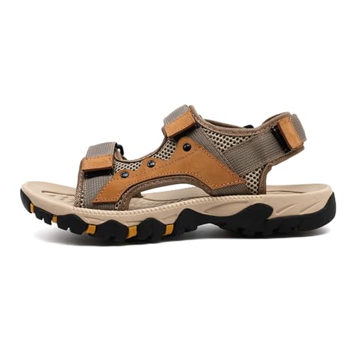 Mens Hiking Sandals Open Toe Athletic Sport Sandals Leather Lightweight Non-Slip Trail Casual Water Shoes2