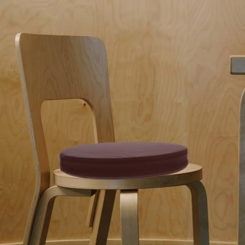 Cojín de asiento redondo de espuma y material sintético para silla 7
