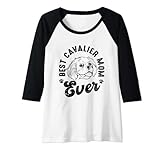donna best cavalier king charles spaniel mom ever dog lover mother maglia con maniche raglan
