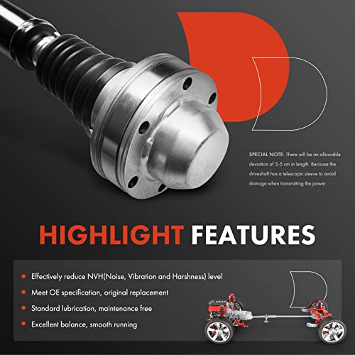 image for A-Premium Front Complete Drive Shaft Prop Shaft Driveshaft Assembly Co