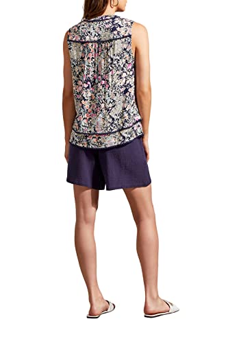 Tribal Women's Slv/Less Blouse W/Tuck Pleats, Very Peri #TOP1