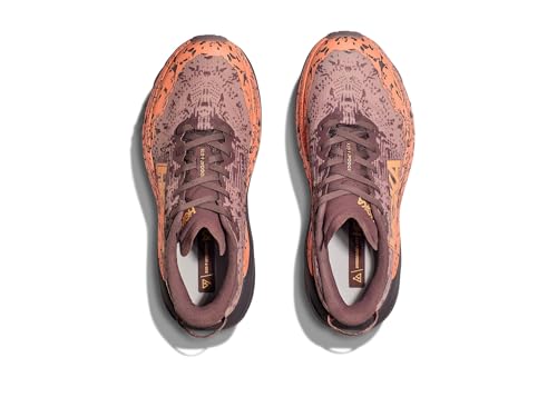 Hoka Women's Speedgoat 6 GTX Sneaker, Smoky Quartz/Quartzite, 10