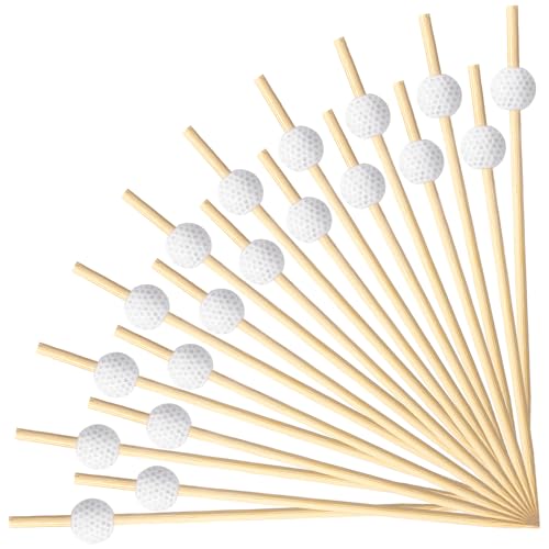 Layhit 300 Pcs Golf Cocktail Picks Party Decoration Fruit Golf