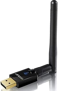 USB WiFi Adapter for PC1200Mbps USB 3.0 Wireless Network WiFi Dongle Adapter Dual Band 5.8GHz/867Mbps 2.4GHz/300Mbps 5dBi Antennas WiFi Adapter for PC Desktop Laptop with Windows 10/8/7/XP/Vista/Mac