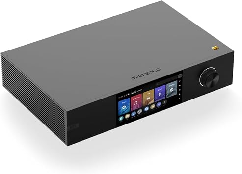 EVERSOLO DMP-A8 Music Streamer,DAP,DAC,Preamp,4GDDR4 +64GeMMC AK4191EQ+AK4499EX,ARC Input,IIS Output,UV Meters,spectrums,Parametric EQ,Pre AMP+10dB Analog gain,DSD512 PCM768kHz/32bit Black