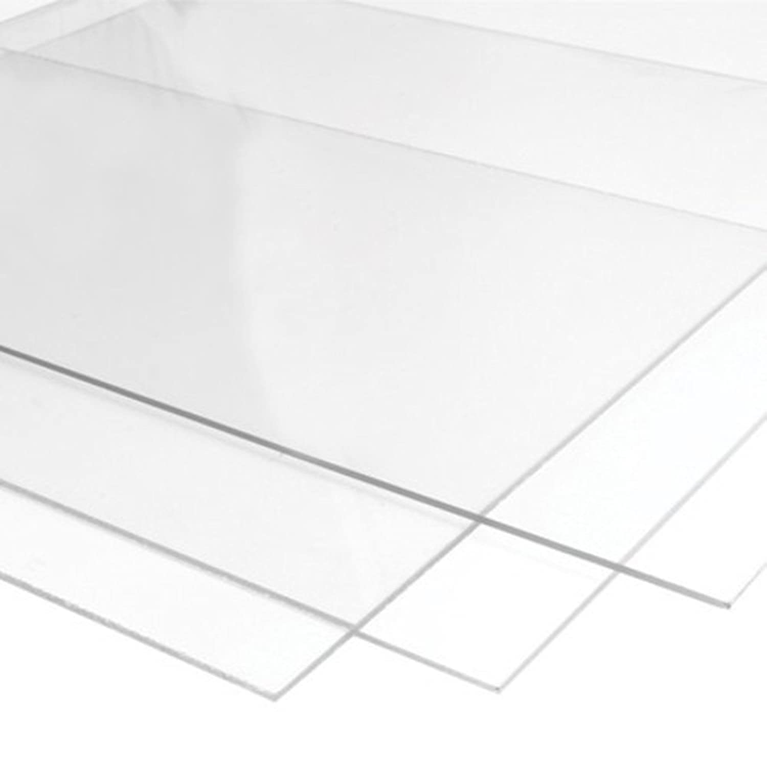 Blingsoul 2mm Plexiglass Hard Acrylic Sheet - Multipurpose Use, Waterproof Transparent Clear Glass Sheet (12x12)(1Pcs)